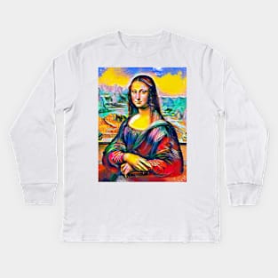 Mona Lisa Kids Long Sleeve T-Shirt